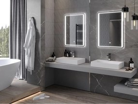 Mexen Zusa осветено огледало за баня 60 x 80 см, LED 6000K, анти-пара - 9808-060-080-611-00