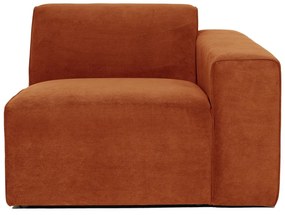 Модул за оранжев велурен диван (десен ъгъл) Sting - Scandic