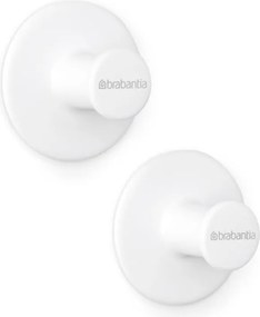 Комплект 2 бр закачалки Brabantia ReNew 1003486, Включен монтажен комплект, До 2 кг, Бял