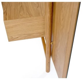 Стена в преддверието от дъбово дърво с огледало Tripod - Woodman