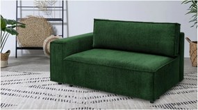 Модул за диван от зелен велур, ляв ъгъл Nihad модул - Bobochic Paris
