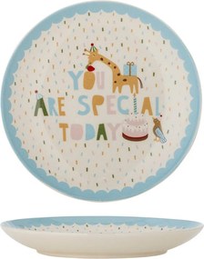 Светлосиня/кремава глинена детска чиния ø 16 cm Celebrate – Bloomingville Mini