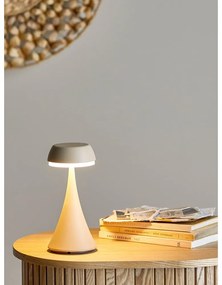 Бежова LED настолна лампа с метален абажур (височина 17,5 cm) Pepple – Bloomingville