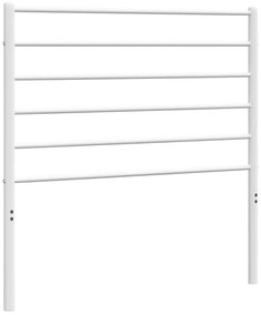 352397 vidaXL Метална табла за глава, бяла, 100 см