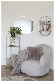 Светлосиво кресло от букле Messina – House Nordic