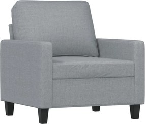 359147 vidaXL Стол кресло светлосив 60 см плат