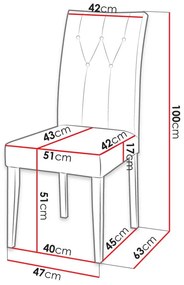 Стол Marcia S67 BK-Prasino