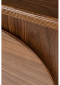 Кафяв нисък скрин от декор от орех 120x58 cm Groove – Zuiver