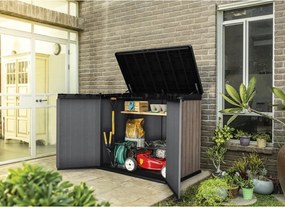 Кафява пластмасова градинска кутия за съхранение Deco – Keter