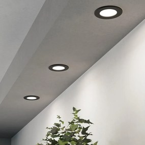 Eglo 901385 – комплект от 3 LED вградени осветителни тела FUEVA LED/3,7W/230V, диаметър 8,8 см, черни