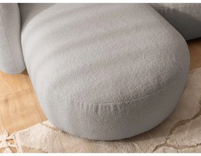 Сив ъглов диван от прежда с примки от букле (ляв ъгъл) Orbit – Ropez