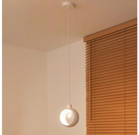 Duolla - Висяща лампа на кабел IRONLINE 1xE27/15W/230V бяла