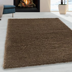 Тъмнокафяв килим 80x150 cm Fluffy – Ayyildiz Carpets