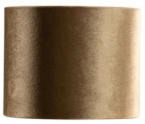 Кадифена абажура бронз със златно вътрешно покритие 18/18/14
