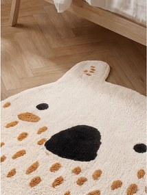 Кремав памучен детски килим подходящ за пране/ръчно изработен 120x137 cm Snuggle Nienchen – Hanse Home