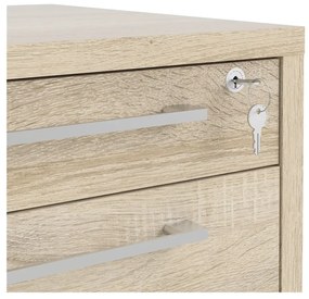 Заключващ се шкаф в дъбов декор в естествен цвят 48x68 cm Prima - Tvilum