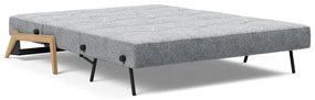 Сив разтегателен диван Wood Twist Granite, 96 x 167 cm Cubed - Innovation