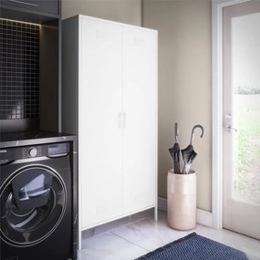 Бял метален гардероб 90x185 cm Mission District - Støraa