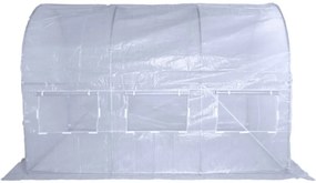 Оранжерия за градина БЯЛА 2x3м с UV защита PREMIUM