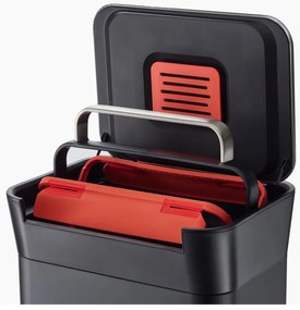 Черно стоманено кошче за боклук с педал 30 l Titan – Joseph Joseph