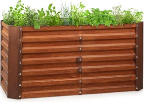 Blumfeldt Rust Grow висок легло за градина, поцинкована стоманена ламарина с ръждиво покритие