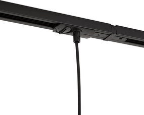 Modern railsysteem met 3 hanglampen zwart 1-fase - Iconic Holt