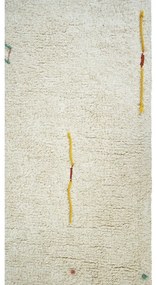 Кремаво памучно детско килимче за игра 120x160 cm Wildflowers – Lorena Canals