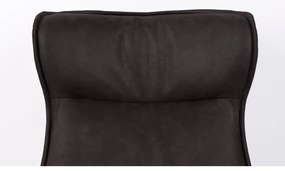 Тъмносиво кадифено кресло John - White Label