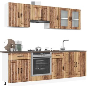 3314839 vidaXL Комплект кухненски шкафове от 8 части Kalmar, инженерно дърво