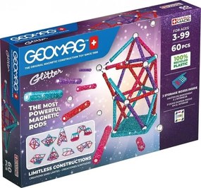 Магнитен конструктор, Geomag, Glitter 536, 60 части