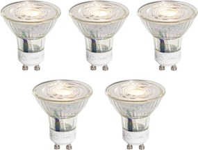 Комплект от 5 GU10 50мм 3-степенни димируеми LED крушки по Келвин Ярки 4.9W 450 lm 2000-2700K