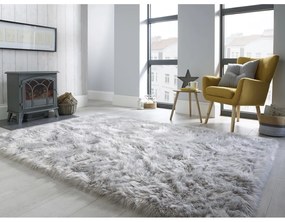 Сив килим , 160 x 230 cm Sheepskin - Flair Rugs