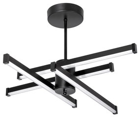 LED Полилей 4xLED/10W/230V 3000-6500K Ø 68 см черен