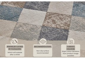 Синя/бежова пътека 80x200 cm Terrain – Hanse Home
