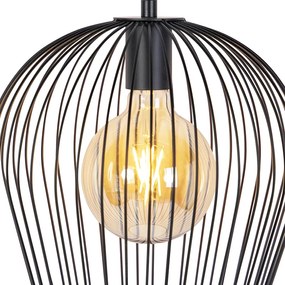 Дизайнерски висящ аплик черен - Wire Ario