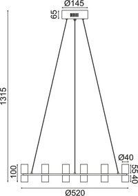 Полилей Veran LED-Злато