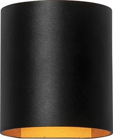 Интелигентна стенна лампа черна с месинг с WiFi G9 - Sabbio