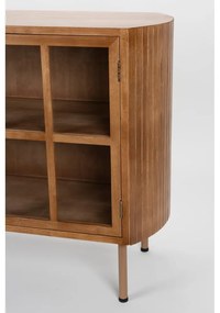 Витрина от масивно каучуково дърво в естествен цвят 100x80x38 cm Yaz – White Label