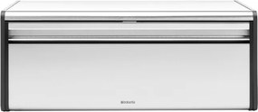 Кутия за хляб Brabantia Fall Front 107852, 18 л, 46.5х25 см, Стенен монтаж, Без пръстови отпечатъци, Инокс/Мат