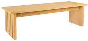 Масичка за кафе с плот от дъб в естествен цвят 60x120 cm Stripe - Woodman