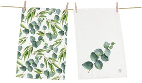 Комплект от 2 памучни кърпи , 50 x 70 cm Floating Eucalyptus - Butter Kings