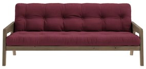 Червен разтегателен диван 204 cm Grab - Karup Design