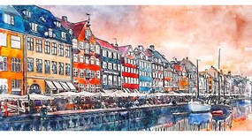 Картина 80x40 cm Copenhagen - Fedkolor