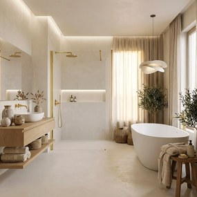 Параван за душ Rea Flexi Transparent / Gold 120