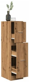 855168 vidaXL Шкаф органайзер, дъб артизан, 30x41x118 см, инженерно дърво
