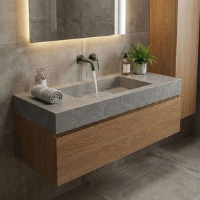 Чучур за смесител за вграждане Rea Lungo 16 cm Titan