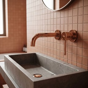 СМЕСИТЕЛ за вграждане Rea Lungo Copper + BOX