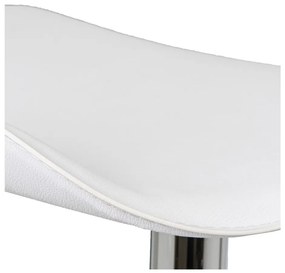 Бели тапицирани бар столове в комплект с регулируема височина 2 бр. (височина на седалката 73 cm) – Casa Selección