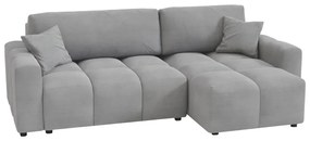 Светлосив ъглов диван (променлив) Luki – Ropez