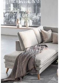 Бежов разтегателен ъглов диван (ляв ъгъл) Charming Charlie – Miuform